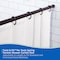 Kenney Mfg Twist & Fit No Tools Spring Tension Shower Curtain Rod, 42-72in, Chocolate KN609L/15V1 - alternate 2